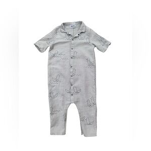 Bobo Choses Size 24-36 Months 2-3 Years Bird Duck Playsuit Romper Jumpsuit